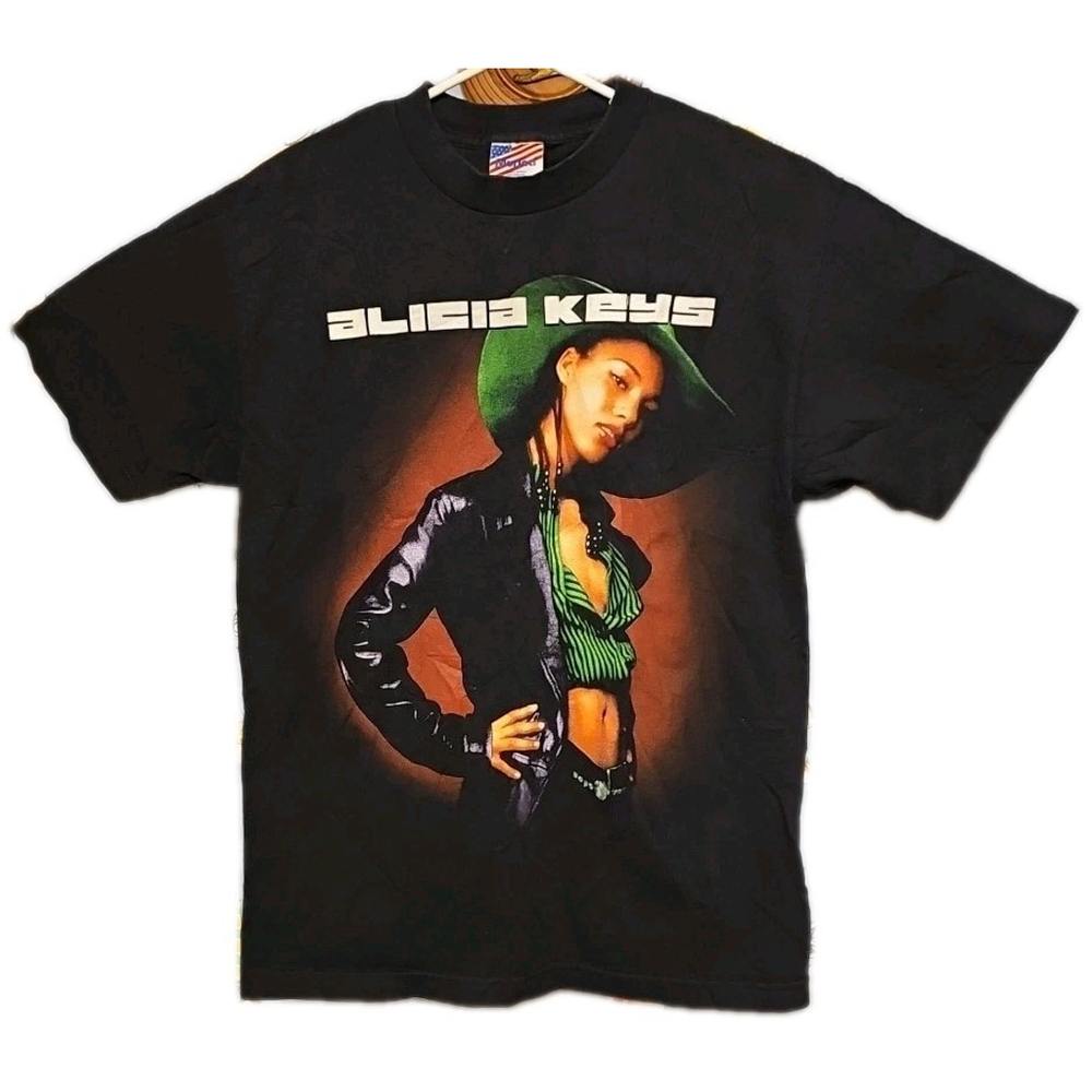 Vintage Alicia Keys Tour Shirt 2002 Size Medium Double Sided Made In USA Murina